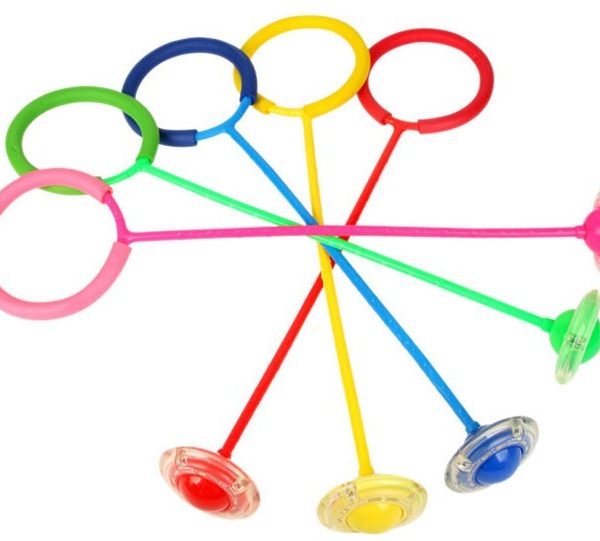 Flashing LED Flash Jumping Ring Dancing Ball Glowing Fitness Training Outdoor  Sports
