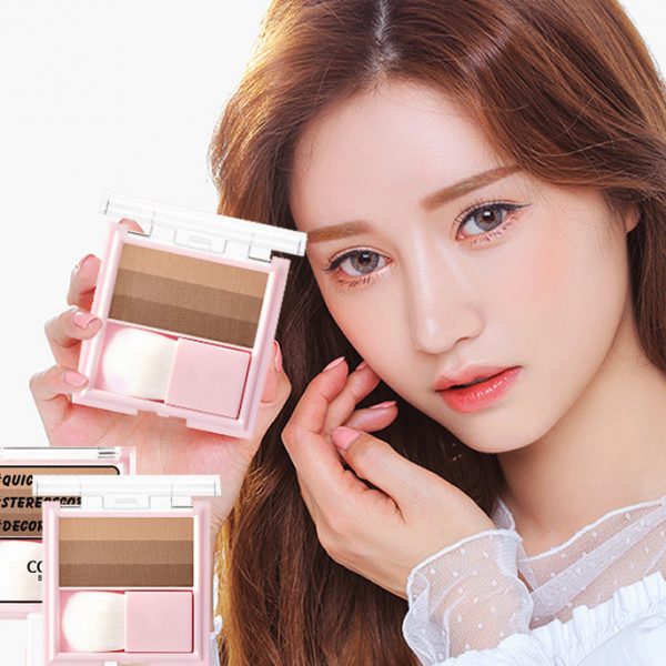 New Contouring Pan Powder Tricolor Highlight Shadow