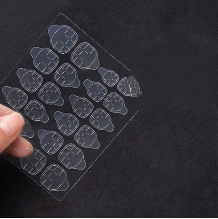 Nail Beauty Nail Tools Jelly Glue Finished Transparent Nail Stickers Seamless Nail Art Jelly Glue Patch — 1pcs24tap