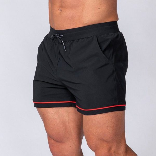 Fitness Quick-drying Sport Running Training Outdoor Beach Shorts — Black