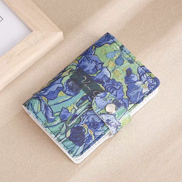 Flower Anime  Anti-degaussing Multiple Card Slots Bank  Document Package Large Capacity Card Holder — Flower de luce