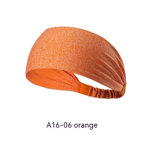 Quick-drying Antiperspirant Yoga Hair Band For Women — Orange