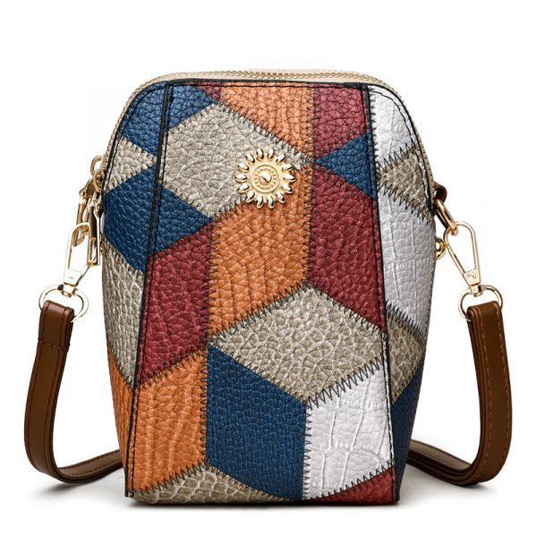 All-matching Vertical Mobile Phone Bag — Brown