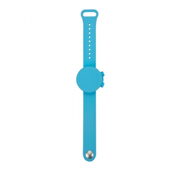 Outdooor Silicone Wristband Hand Sanitizer Disinfectant Bracelet — Lake blue