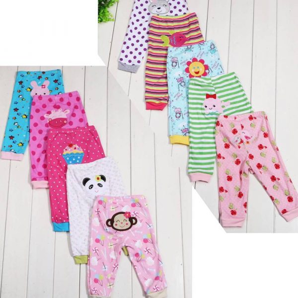 Cartoon print children's leggings 5 pieces — 5PCS girl random