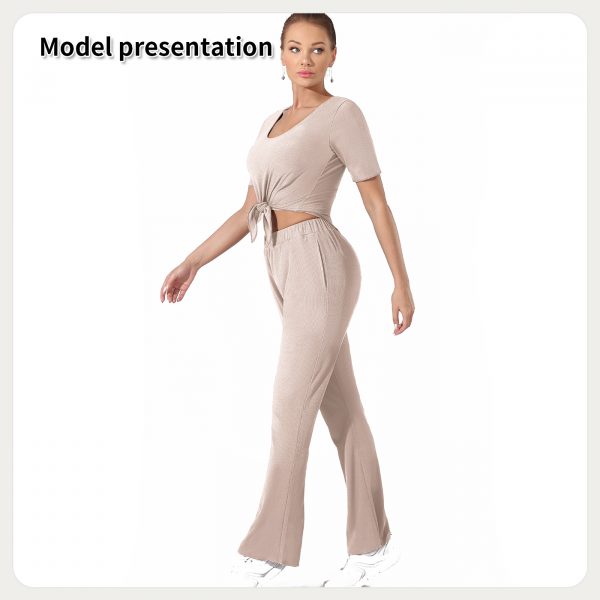 Top And Pants Set — Shallow khaki