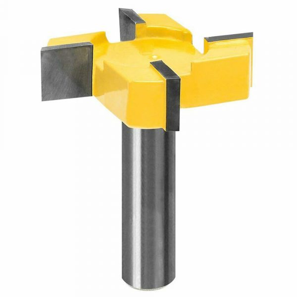 Four-blade T-shaped slotting knife — Yellow
