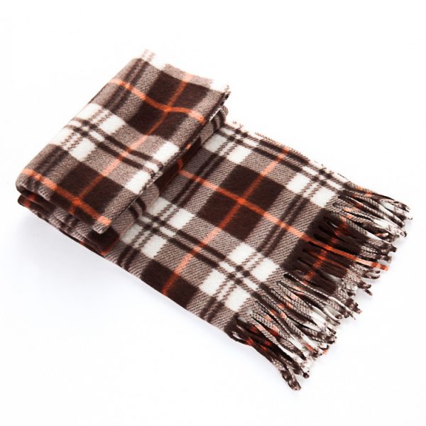 Autumn And Winter Black And White Plaid Plus-sized Thickening Thermal Men's And Women's Scarf — 10 Colors