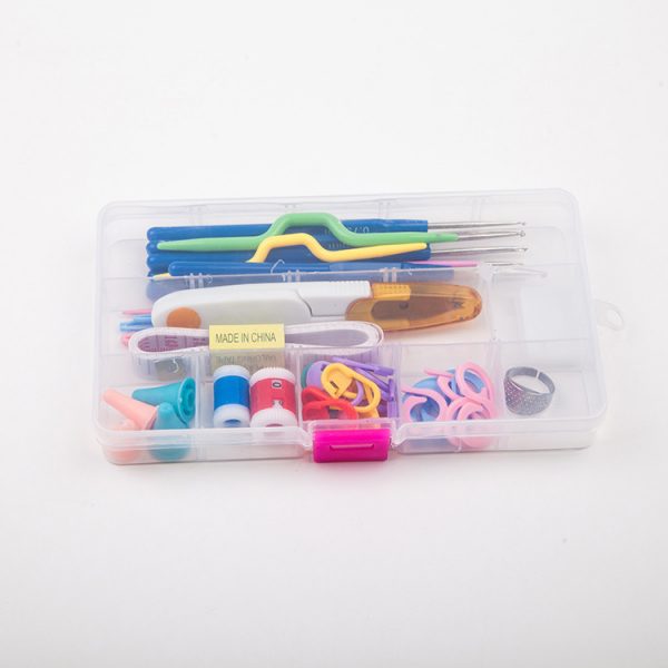 Crochet Set Handmade Wool Crochet Crochet Tool Set Combination Bag Metal Aluminum Yarn Needle — CK004