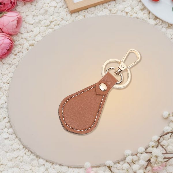 Explosive Creative High Beauty Leather Keychain — Brown03