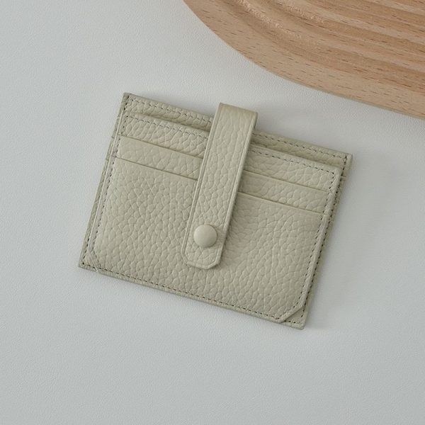 Ultra-thin Card Holder Women's South Korea Multi-card-slot — Khaki