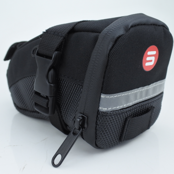 Bicycle Bag Mountain Bike Tail Bag Back Bag Bicycle Saddle Bag Bicycle Seat Cushion Bag — Black
