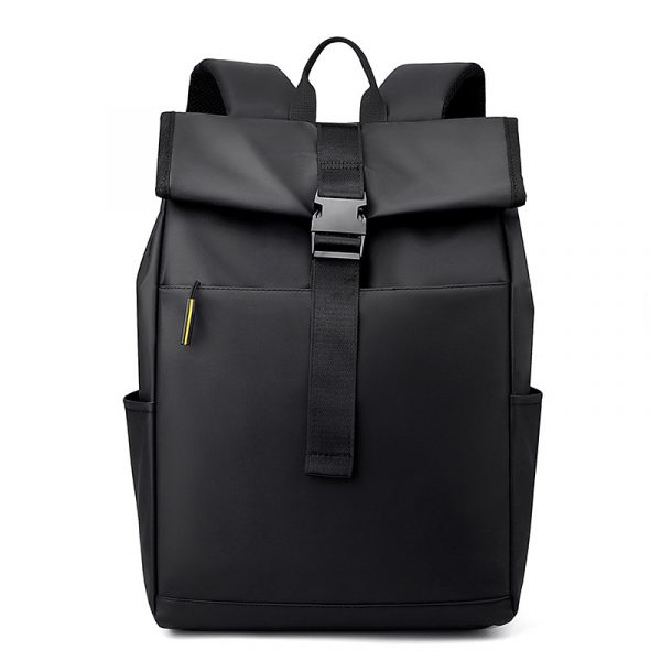 Casual Fashion Backpack For Men Women New Laptop Backpack Oxford Cloth Waterproof Short Distance Travel Backpack Men Black — Black