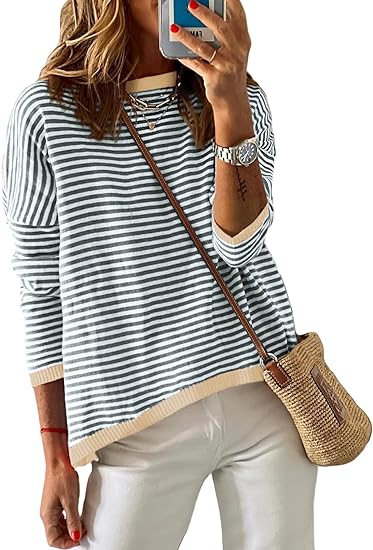 Striped Hoodie — Blue