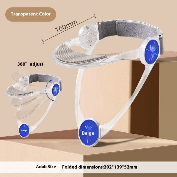 Adjustable Neck Support Relax Neck Raise Correction Cervical Spine — Adult Transparent