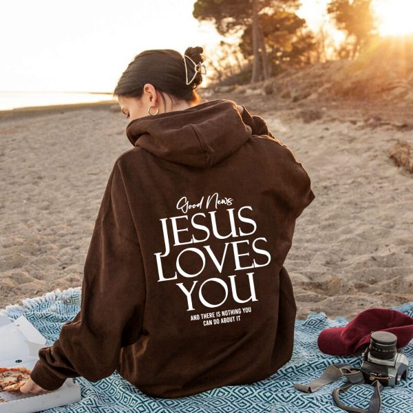 Brushed Hoody Kangaroo Pocket Hoodie Dear Person Behind Me — Brown