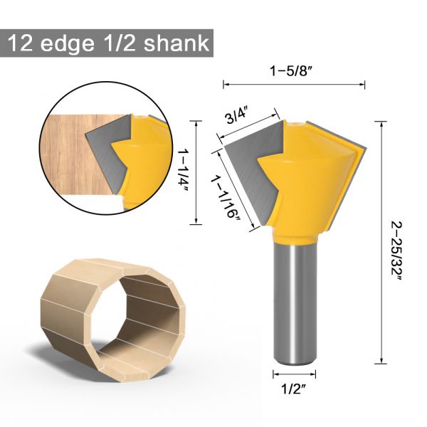 Bird's Mouth Router Bit — Style C