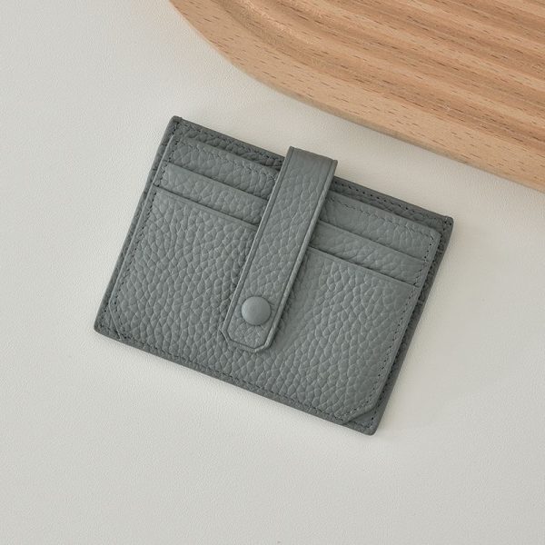 Ultra-thin Card Holder Women's South Korea Multi-card-slot — Haze Blue