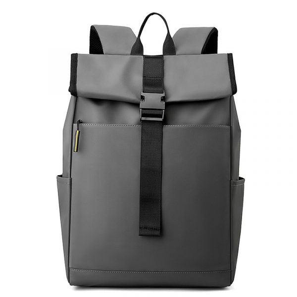 Casual Fashion Backpack For Men Women New Laptop Backpack Oxford Cloth Waterproof Short Distance Travel Backpack Men Black — Dark Gray