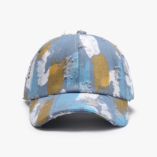 Men's Outdoor Travel Individual Breathable Soft Top Baseball Cap — Denim Blue