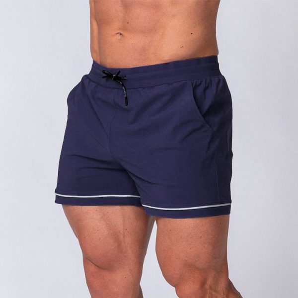 Fitness Quick-drying Sport Running Training Outdoor Beach Shorts — Navy Blue