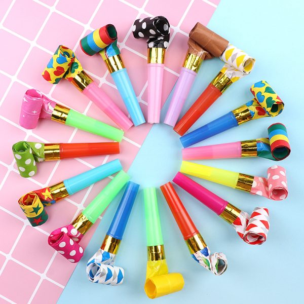 Dragon Blow Roll Children's Toy Cartoon Fun Party Birthday — Colorful