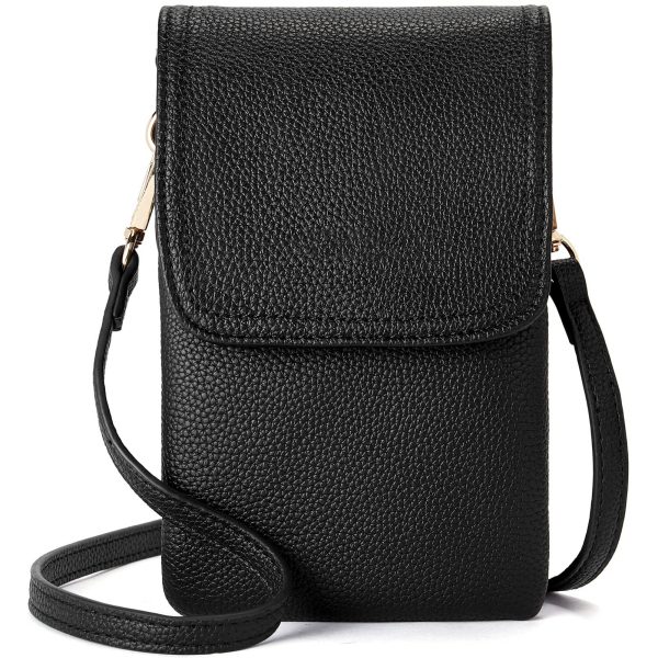 Men's PU Leather High-grade Versatile Messenger Bag — Black