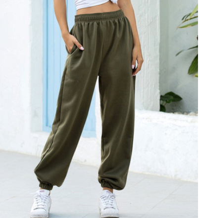 Plus-size Slacks — Green