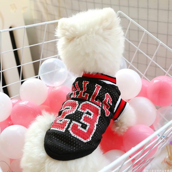 Dog Summer Clothes Teddy Vest Breathable — Black