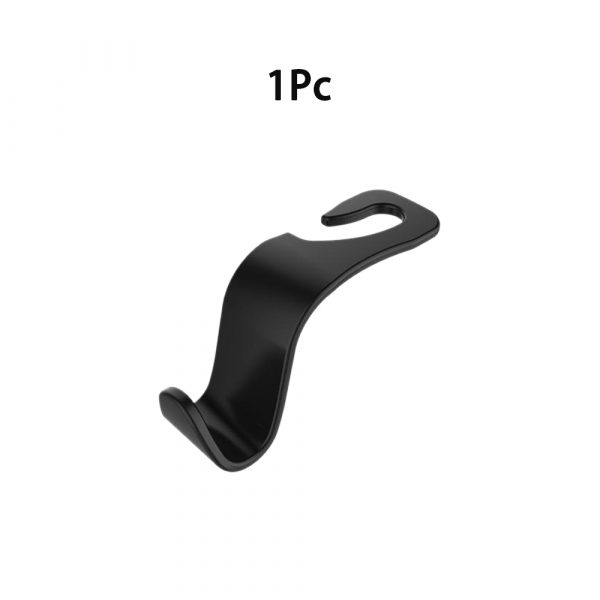 Auto Headrest Hangers — Black