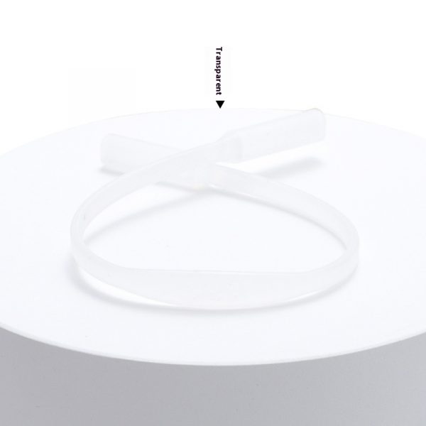 Solid Color Simple Silicone Glasses Non-slip Rope Glasses Strap — Silicone Rope Transparent