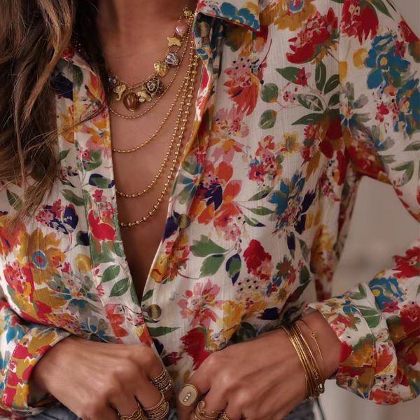 European And American Leisure Holiday Women's Shirt — 066 4 Style