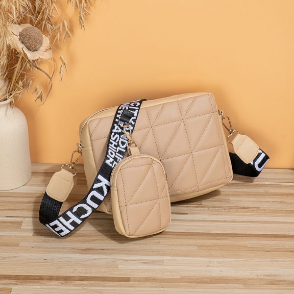 New Two-piece Set Women's All-match Messenger Bag — Apricot