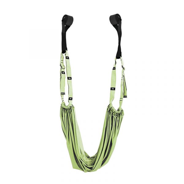 Fitness Hip Stretch Yoga Belt Inverted Rope Pull Stretch Belt Split Lower Waist Trainer — Green