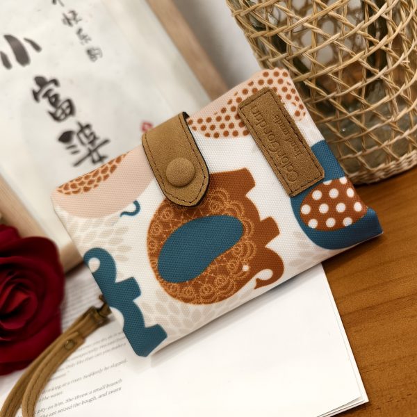 Multifunctional Tri-fold Fashion Multi-card-slot Printed Wallet — Elephant Style