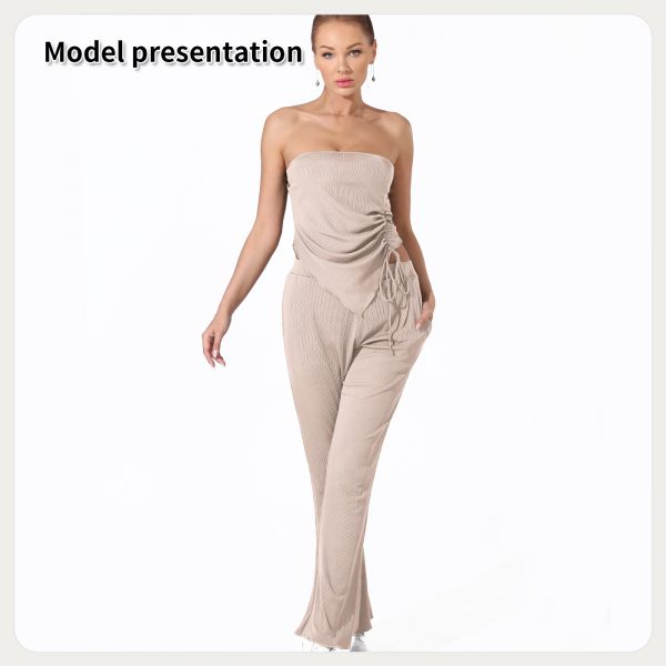 Top And Pants Set — Shallow khaki