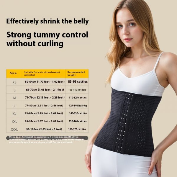 Sports Body Shaping Clothing Belly Band Waist Fitness — Black