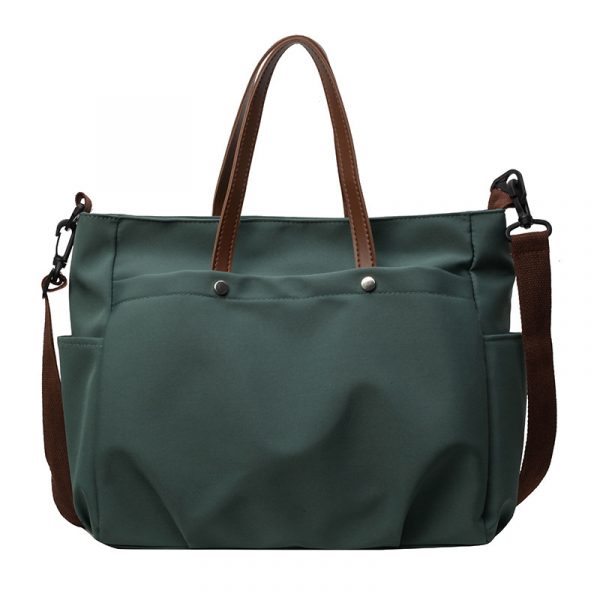 Fashion Casual Simple Shoulder Bag Large Capacity — Green