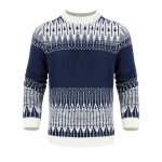 Men's Knitted Sweater Fashion Long-sleeved Pullover Tops Fall And Winter Clothing — 1 Style