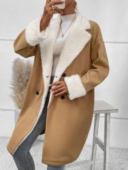 Leisure Commute Woolen Coat For Women — Green - Image 10