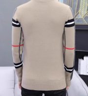 Slim-fit Contrast Colors Round Neck Base Knitwear Men's Sweater — 6766 Black - Image 6