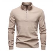 Men's Knitwear Top Half Zipper — 6983 Dark Gray - Image 12