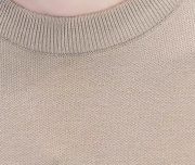 Slim-fit Contrast Colors Round Neck Base Knitwear Men's Sweater — 6766 Black - Image 3