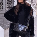 Temperament Long Sleeve Lapel Faux Fur Coat Solid Color Coat Women Fur Fur Women's Clothing — Black