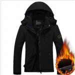 Couple outdoor hooded plus size — Female black