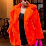 Warm Temperament Leisure Baggy Coat — Orange