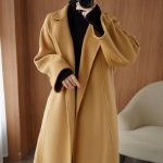 Double-sided Wool Overcoat Women's Long Below The Knee Loose Plus Size — Camel