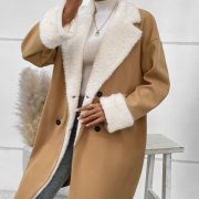Leisure Commute Woolen Coat For Women — Green - Image 4