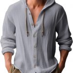 Men's Casual Long-sleeved Top — Gray