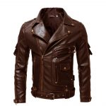 Men's Multi-pocket Personality Fur Coat Coat — Add Brown